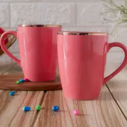 femora 320ml 22k Liquid Gold Marble Design Ceramic Coffee Mug (Peach) image 3