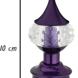 ghazian Purple Curtain Knobs, Rod Rail Bracket Metal image 3