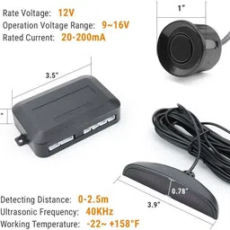 gonama Car Reverse Parking Sensor with LED Display Parking Sensor For T-Cr-oss Car Reverse Parking Sensor with LED Display Parking Sensor For T-Cr-oss Parking Sensor image 3