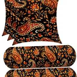 gkm Microfibre Floral Bolster Pack of 5 image 2