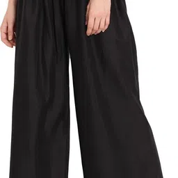 tag-7 Women Flared Black Viscose Rayon Trousers-picture-10