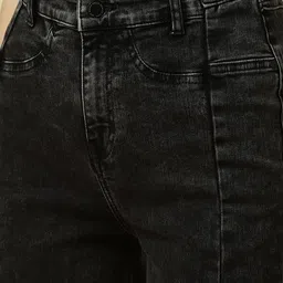 allen solly Women Regular Mid Rise Black Jeans image 4