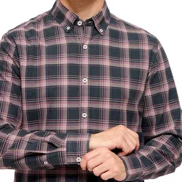 Mast & Harbour Men Comfort Tartan Checks Opaque Checked Casual Shirt image 2