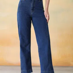 Flying Machine Women Straight Fit High-Rise Stretchable Jeans-picture-31