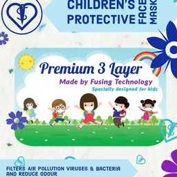 SUBHUSHA Kids Pack Of 5 Printed 3-Ply Anti-Pollution Reusable & Breathable Outdoor Masks image 4