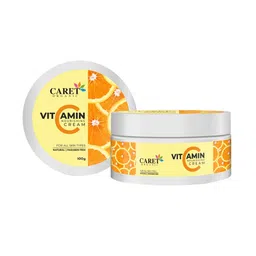 CARET ORGANIC Haldi & Chandan Ubtan Face Pack & Vitamin C Cream 100 g Each image 1