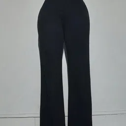 KERI PERRY Women Relaxed Straight Leg High Rise Stretchable Non-Iron Trouser-image-77