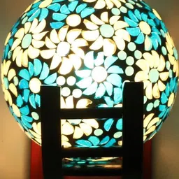 SOMIL Blue Glass Cylinder Printed Wall Lamps-picture-17