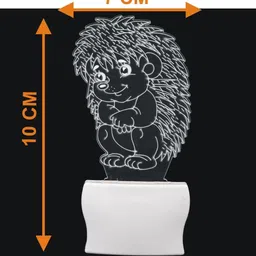 1ST TIME Red & White Acrylic Quirky Abstract Shaped Shaped Wall Lamp image 5