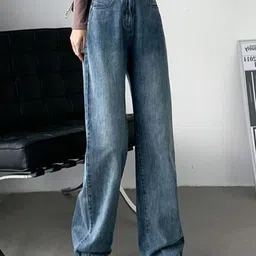 StyleCast Women Wide Leg High-Rise Light Fade Jeans-picture-21