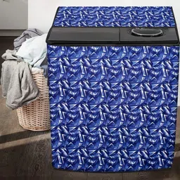 The Furnishing Tree Washing Machine Cover Frieze Pattern Blue Compatible for Whirlpool 6Kg Semi-Aut image 5