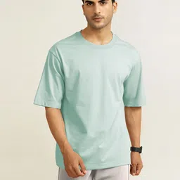 FARROWX Men Pack of 3 Solid Bio Finish Cotton Oversized T-shirts image 5
