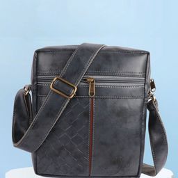 Fashion twist Unisex Textured Messenger Bag-picture-42
