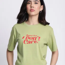 IVOC Women Typography Printed T-shirt-image-62