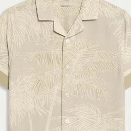 Marks & Spencer Boys Printed Button Down Collar Regular Fit Casual Shirt image 2