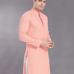 PulseIQ Men Thread Work Kurta image 4