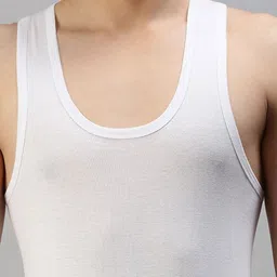 CAVENDERS Pack Of 4 Pure Cotton Scoop Neck Basic Vests - Dno-v223st image 3