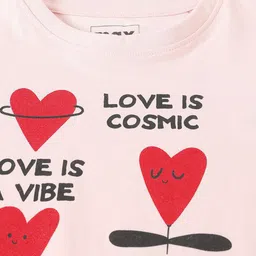 max Girls Typography Printed T-shirt image 4