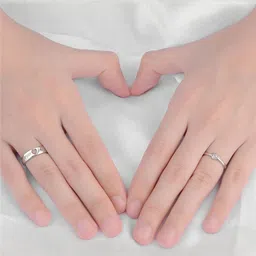 Teeragaj Set Of 2 Stone Studded Adjustable Finger Ring image 3