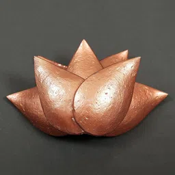 Exotic India Brown Brass Lotus Petal Wall Hanging-picture-31