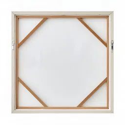 Home Centre Artistry Regalia Gold-Toned & Cream Colored Printed Canvas Wall Photo Frame image 3