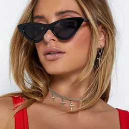 EYMEN I Unisex Cateye Sunglasses with Polarised and UV Protected eym_IBlack Cateye 299 image 3