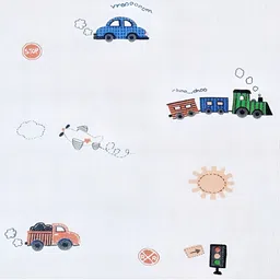 INDIAN ROYALS Blue & Green Printed Self-Adhesive Wall Sticker-image-58