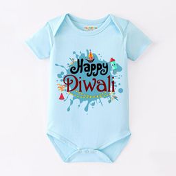 BLUSHES Infants Diwali Printed Pure Cotton Bodysuit-picture-4