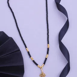 Ramdev Art Fashion Jwellery 22K Gold Plated Artificial Stones and Beads Mangalsutra image 1