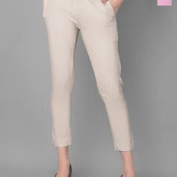 Comfort Lady Women Solid Mid-Rise Straight Fit Trousers Pack Of 2-picture-27