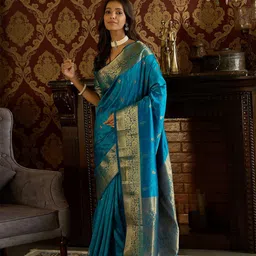 Dori Woven Design Zari Banarasi Saree-picture-14