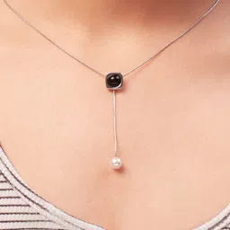 SALTY Moon Pearl Stainless Steel Necklace-picture-12