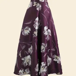 StyleCast Printed Flared Maxi Skirt-picture-35