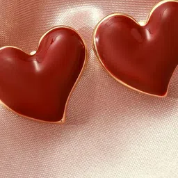 SALTY Pack of 2 Women Heart of Rouge Earrings image 2