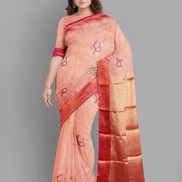 The Chennai Silks Ethnic Motifs Zari Sambalpuri Saree-picture-17
