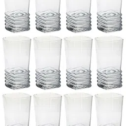 1ST TIME Red & Transparent Glass Solid Water Bottle image 2