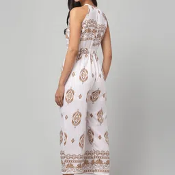 clobug Printed Halter Neck Cotton Basic Jumpsuit image 2