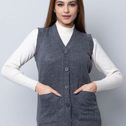 Hifzaa Women Woollen Cardigan-picture-0