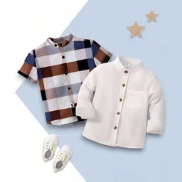 VANI COUTURE Boys Checked Casual Shirt-picture-54