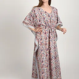 Fabric Venue Women Print Flared Sleeve Kaftan Maxi Dress image 2