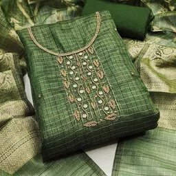 KALINI Organza Unstitched Dress Material-picture-30