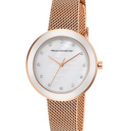 French Connection Women Dial & Stainless Steel Bracelet Style Straps Analogue Watch FCMX2SRGM-picture-19