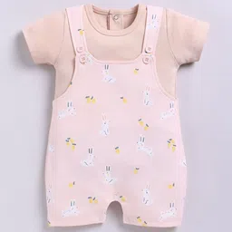 BABY GO Infants Printed Cotton Dungarees With T-shirt-picture-54