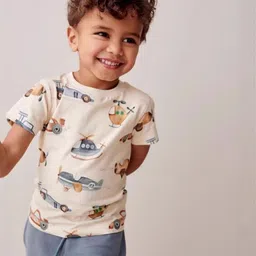 INCLUD Boys Printed Round Neck T-Shirt With Shorts-image-29