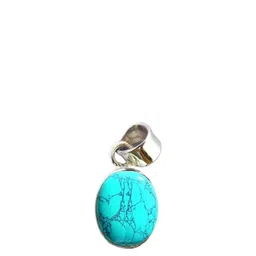 GenZcomplex Silver-Plated Turquoise Pendant-image-60