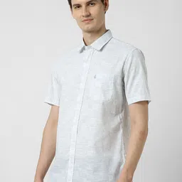 Peter England Casuals Men Printed Slim Fit Cotton Shirt image 4
