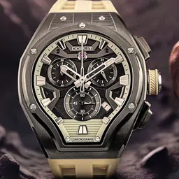 QORUM INDIA Men Equinox Dial & Analogue Chronograph Watch QI 9130 G-Black Dial rose_N image 3