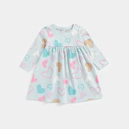 mothercare Girls Cotton Printed Long Dress-image-96