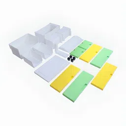 The Tickle Toe Kids Yellow & Green Durable & Eco-Friendly 7-Drawer Storage Chest image 5