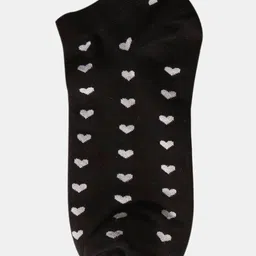 N2S NEXT2SKIN Women Pack Of 3 Tiny Hearts Print Cotton Ankle Length Socks image 2